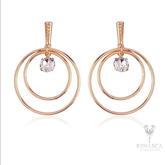 Swarovski authentic crystals Rose gold plated - Picture 1 of 10